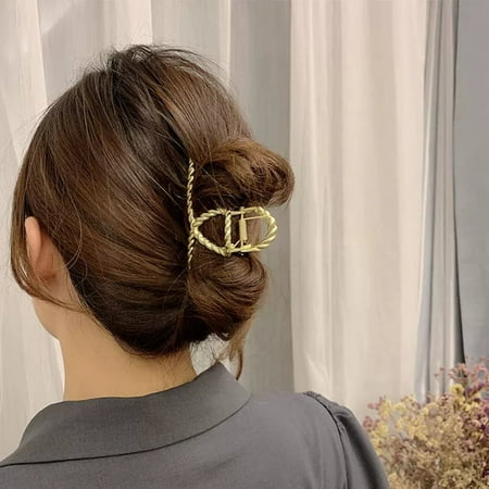 Fashion Women Girl Hair Claw Clamp Metal Geometric Hair Clips Korean Accessories